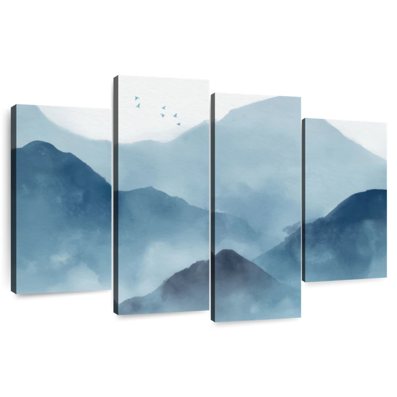 Alvord Abstract Mountain Range, 32" H x 52" W