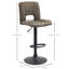 Tabouret de bar pivotant à hauteur réglable