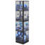 Vitrine de coin 69 "à 4 niveaux avec lumière 69"-40725480