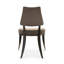 Caress Velvet Side Chair in Smoky Taupe