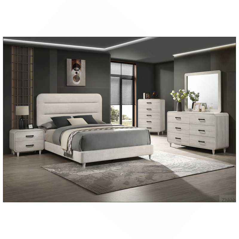 Lit moelleux rembourré à panneau très grand 1pc