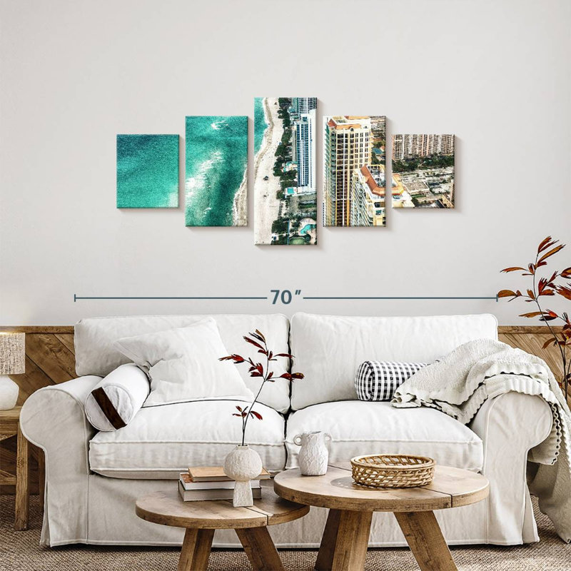 Miami Beach In Summer, 24" H x 55" W