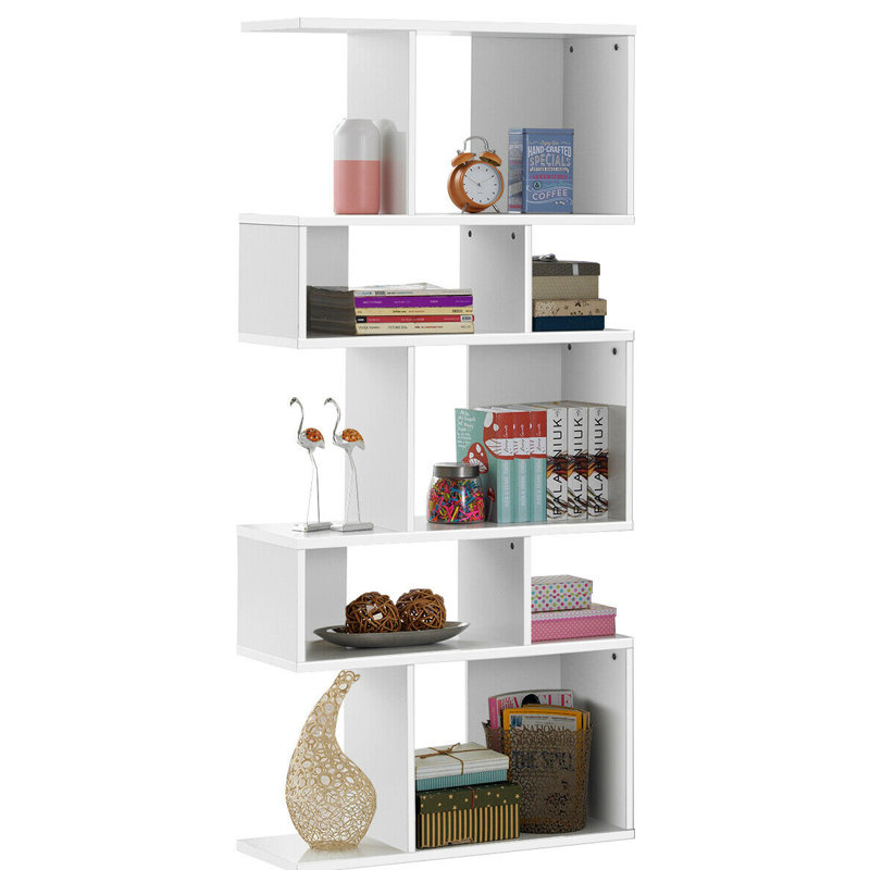 Fonseca Geometric Bookcase, White