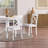 Bronxton 17" Wide Walnut Wood Country Farmhouse Cross Back Dining Chairs-323251409