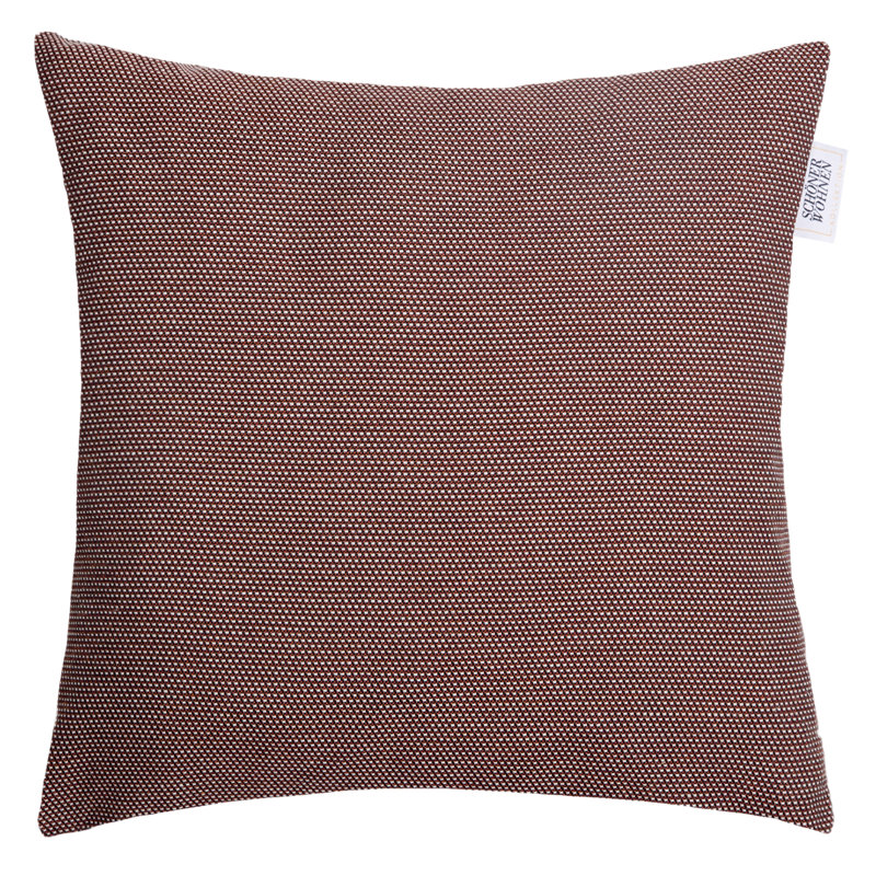 Minicube Geometric Square Throw Pillow Cover, Chestnut brown