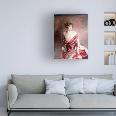 Giovanni Boldini, portrait de Mlle. Art sur toile, "La Dame De Biarritz", 1912