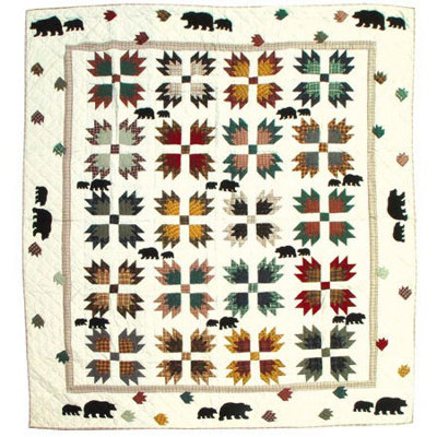 Bear's Paw Cotton Floral Duvet Cover