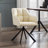 Khac Faux Leather Swivel Office Chair with Fixed Arms -796275504