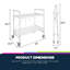 Fenske Metal Bar Cart-61691371