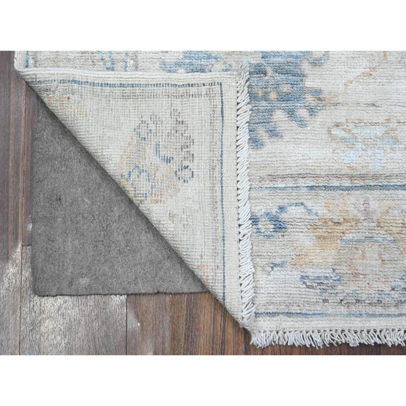 Tapis de couloir oriental à motif tribal afghan Oushak 2 pi 8 po x 7 pi 4 po