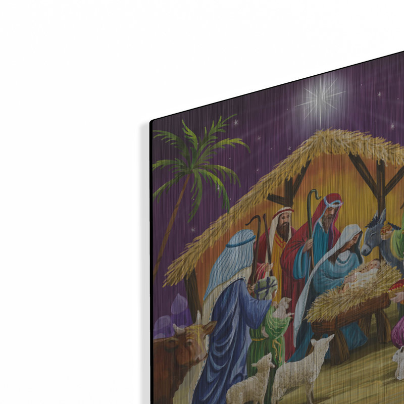  «Manger Gathering» par Elle Media Group SA, art mural en métal, 12 po x 12 po, H 12 po x l 12 po