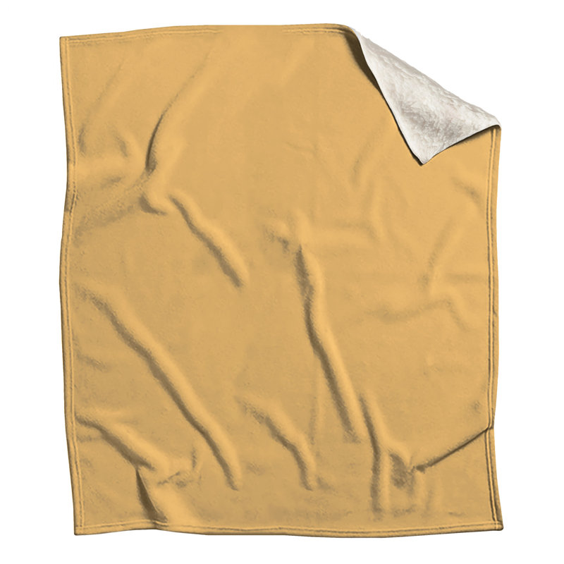 Solid Beige Color Blankets, 50in W x 60in H