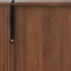 Bar 28 "cannelé avec portes tambour et rangement pour le vin-64800822