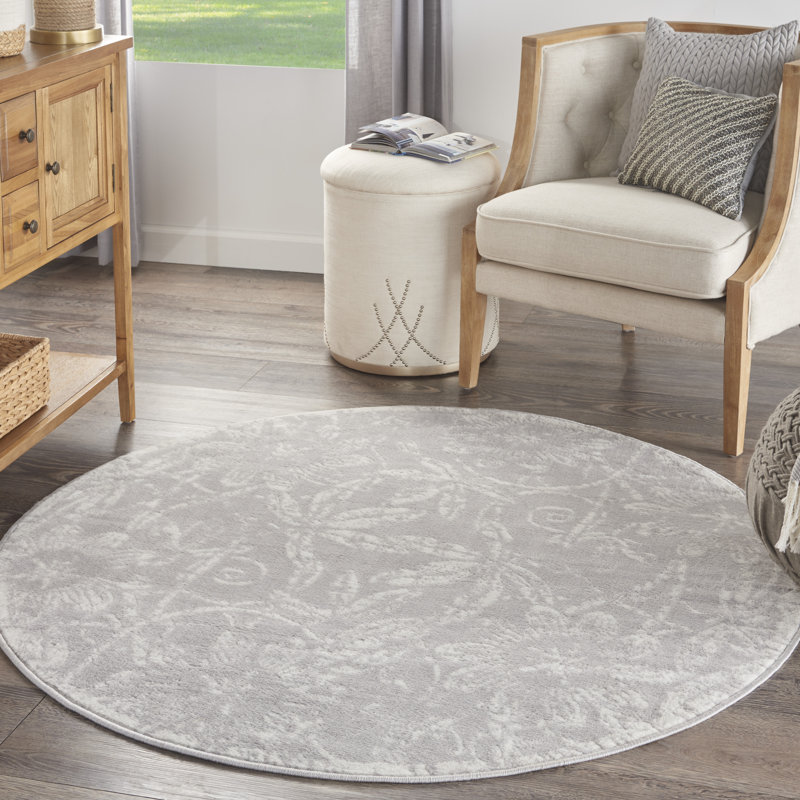 Tapis gris Harriet, Rond 5 pi