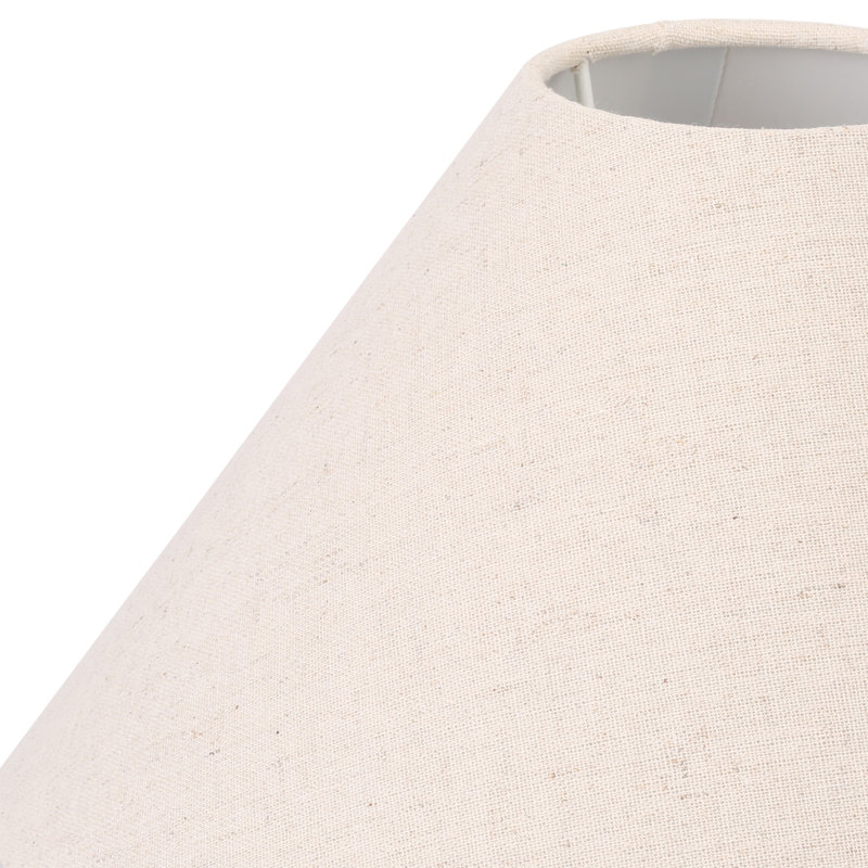 Abirad 33cm H Cotton Empire Lamp Shade ( Uno ) in Hopsack Beige, 19cm H x 30cm W x 30cm D