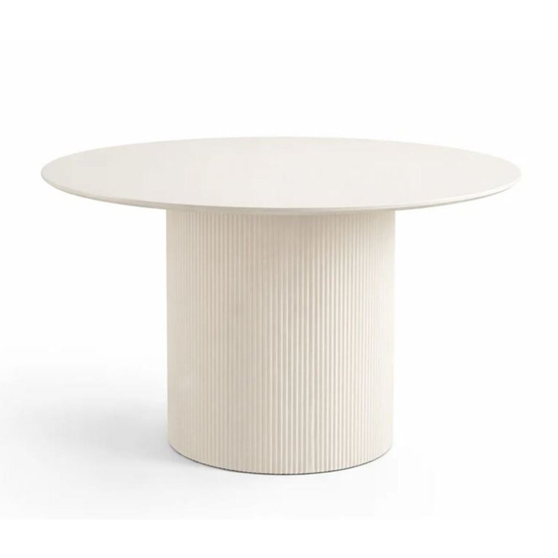 Maga Oak Veneer Dining Table, White Wash