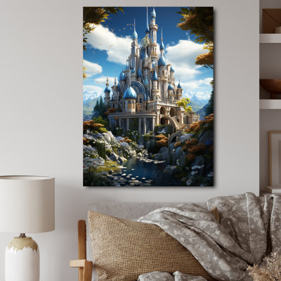 Résidence royale sur toile