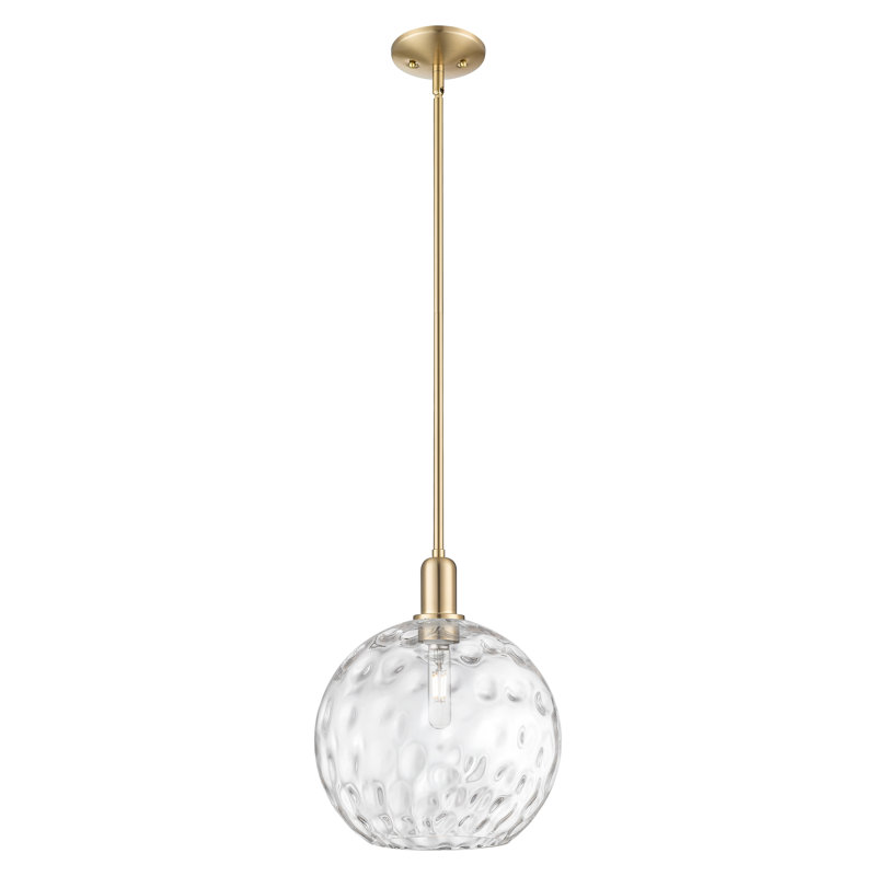 Mini-luminaire suspendu 1 lumière Arcadia - Sevier, H 10,5 po x l 12 po x P 12 po, Bronze champagne
