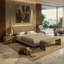 Solid Wood Bed