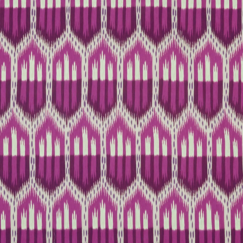 Bukhara Ikat Fabric, Fuchsia