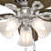 42" Builder Low Profile 5 - Blade Flush Mount Ceiling Fan with Pull Chain and Light Kit Included