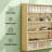 Wall Mounted Glass Display Cabinet with Adjustable Shelves for Collectibles and Keepsakes, Oak Finish Showcase for Figurines and Decorative Items-120798023