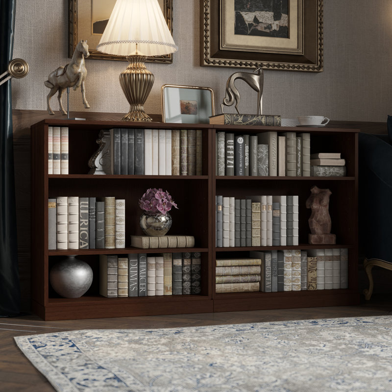 Bibliothèque modulaire à 6 tablettes en chêne massif 100% Palace Imports Premium - 64 po de largeur, 35,75 po de hauteur