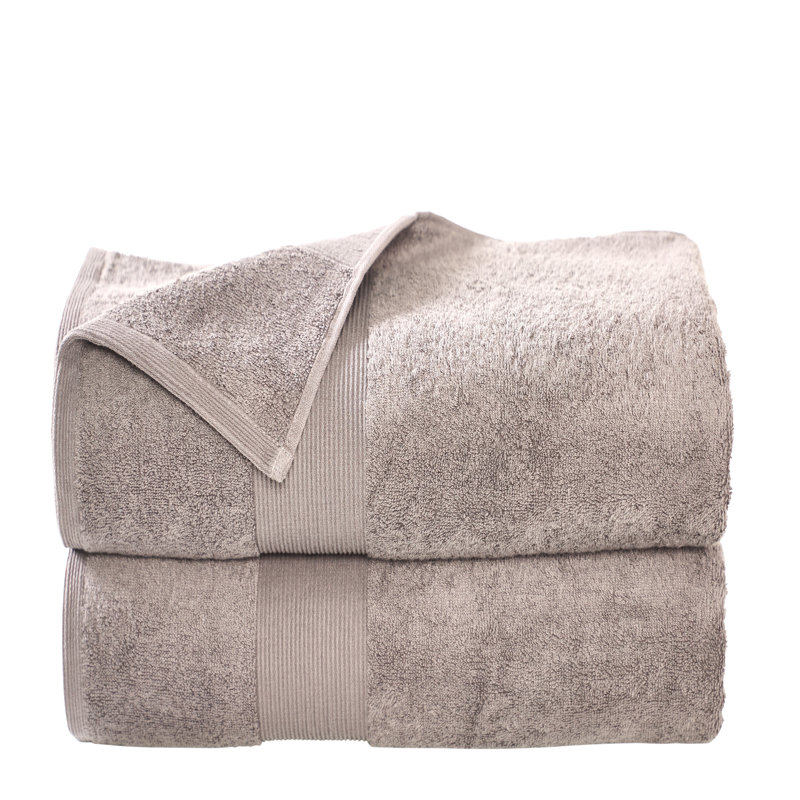 Honesdale 100% Cotton Plush Bath Sheet, Taupe