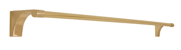 Luna Wall Mounted Towel Bar, Polished Brass