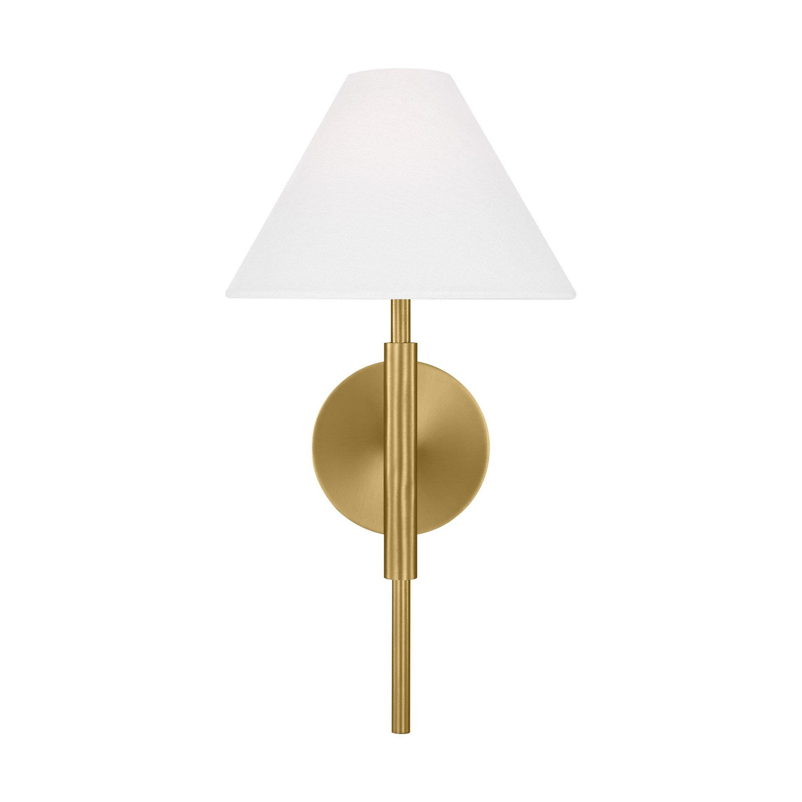 Porteau Single Light Bath Sconce, Satin Brass