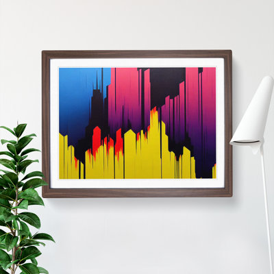 Beauteous City Skyline Architecture - Framed Print