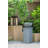 35.5" Polyresin Gray Zen Bowl Water Fountain