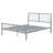 Cooper Open Frame Bed Silver-105493783