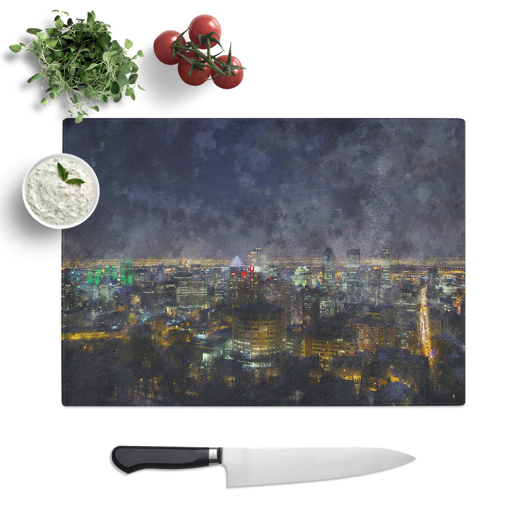 Montreal Skyline Vol.2 Painting Chopping Board