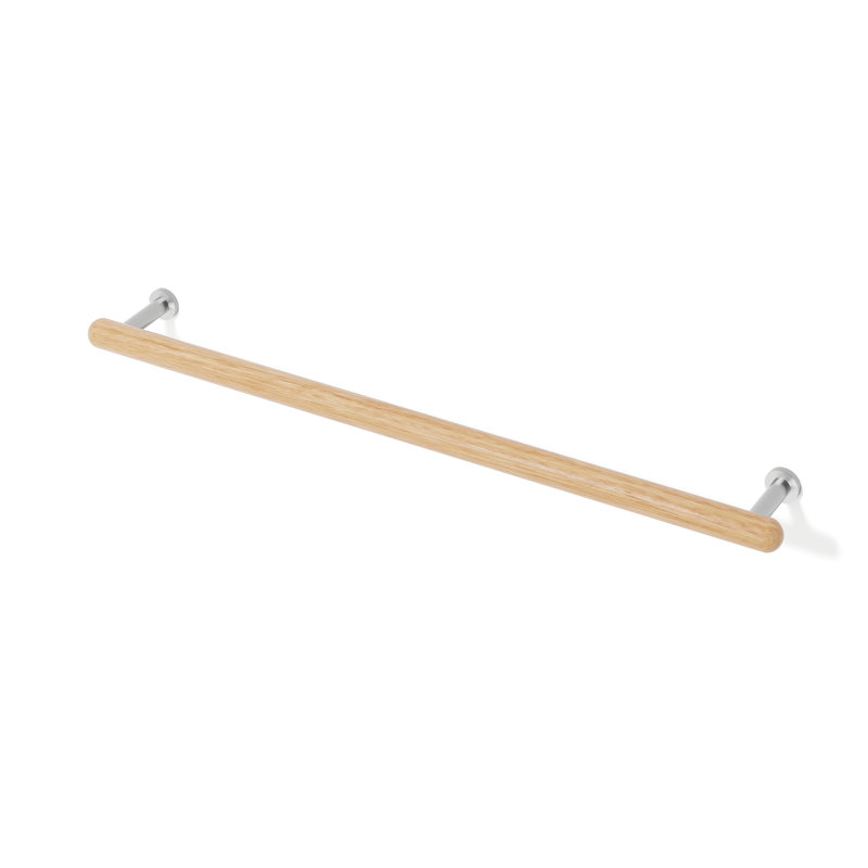 Iklakh 68cm Wood 1 Wall Towel Bar, Oak