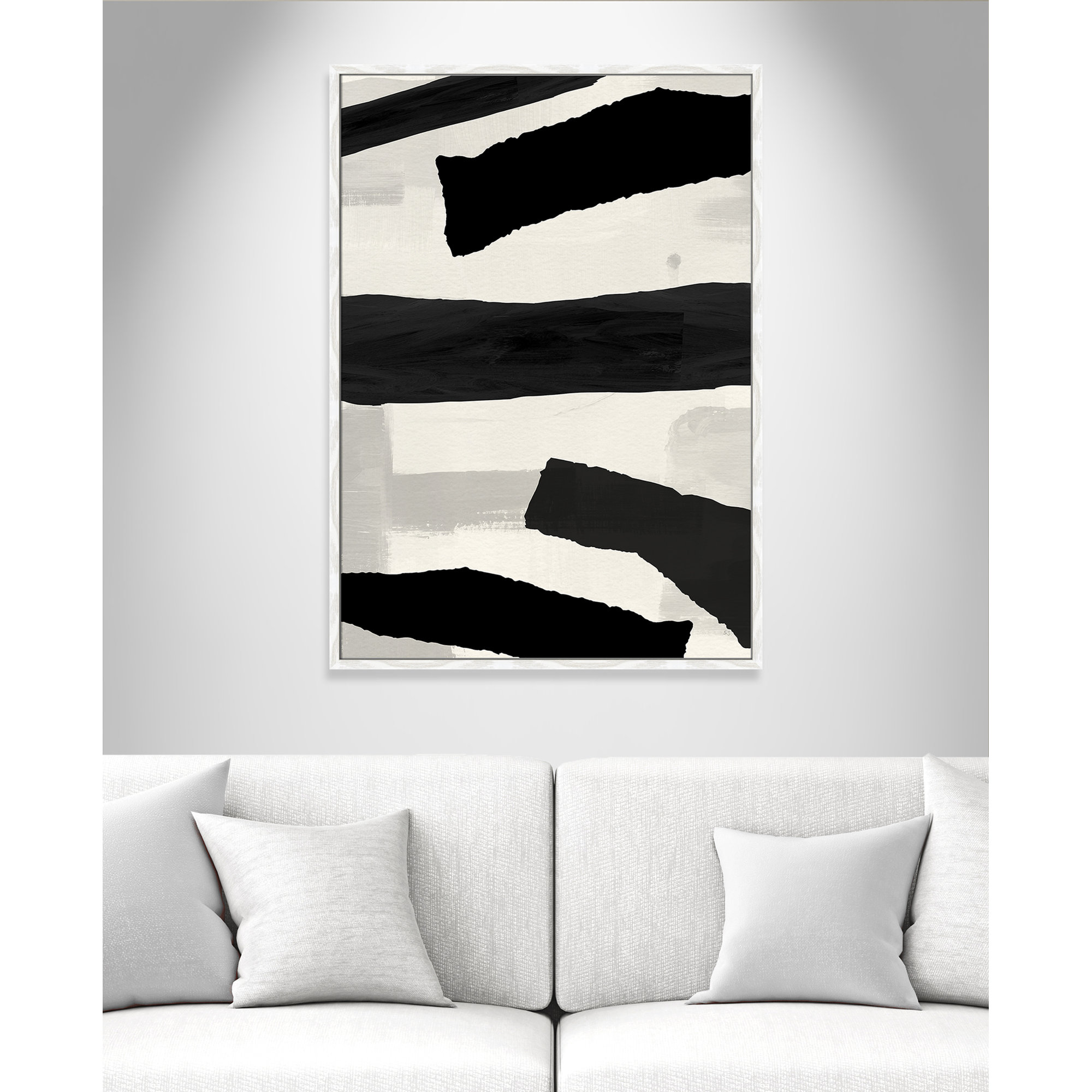 Mountain Paths I By Susan Jill - Framed Art Full Bleed, White, 41.5" H x 29.5" W x 0.75" D