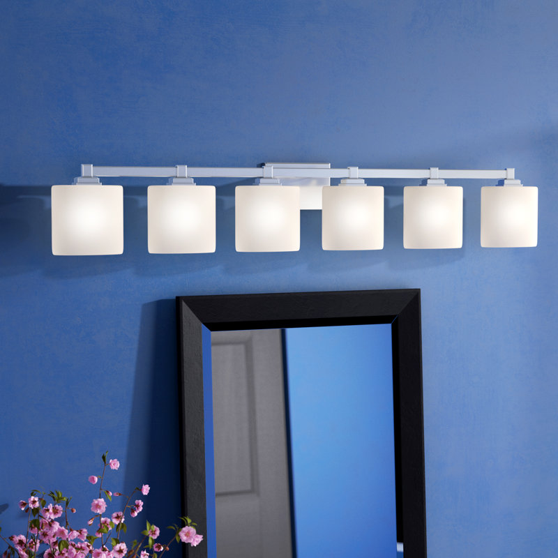 Abat-jour ovale meuble-lavabo 6 lumières Casson, Noir mat