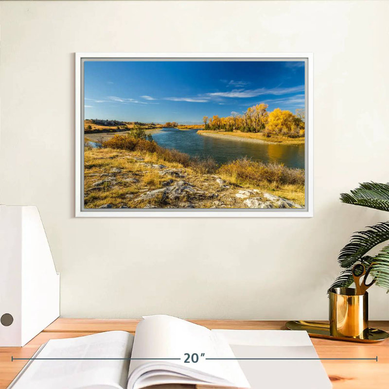 Missouri River Trail, Cadre flottant blanc, 13 po x 9 po