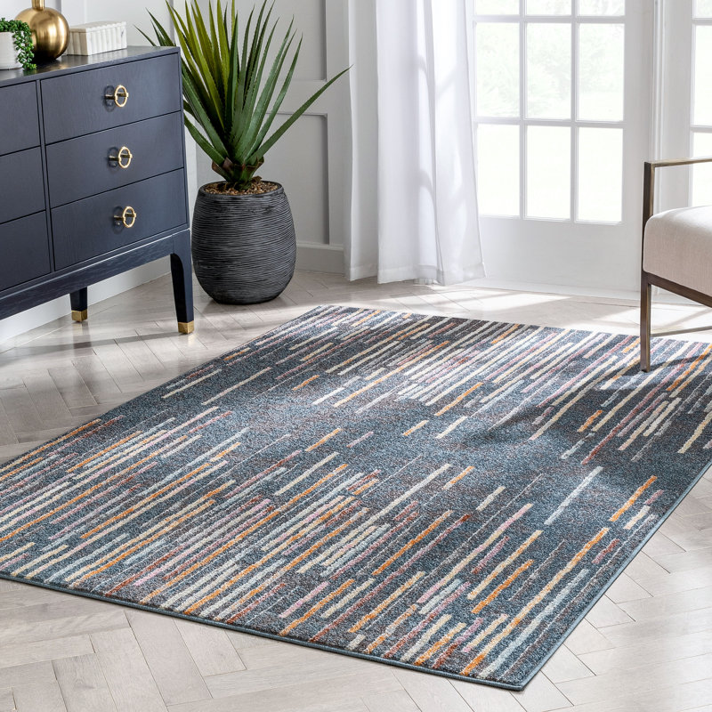 Rodeo Abstract Synthetic Area Rug, Rectangle 160 x 220 cm
