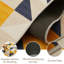 Luxurious Ochre Printed Area Rug(Geometric Pattern)-762629682