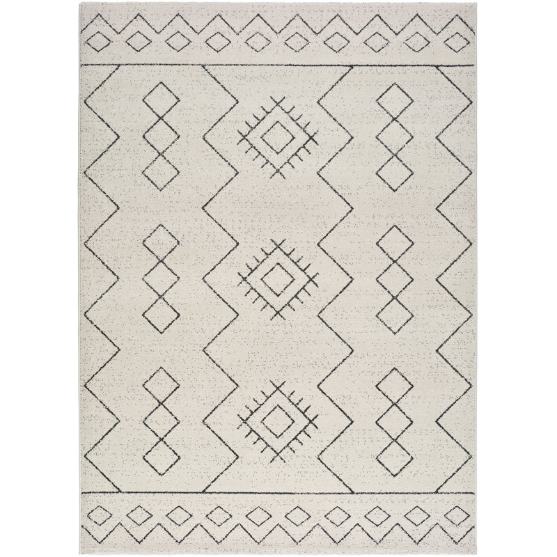 Samir Geometric Area Rug, Rectangle 40 x 200cm