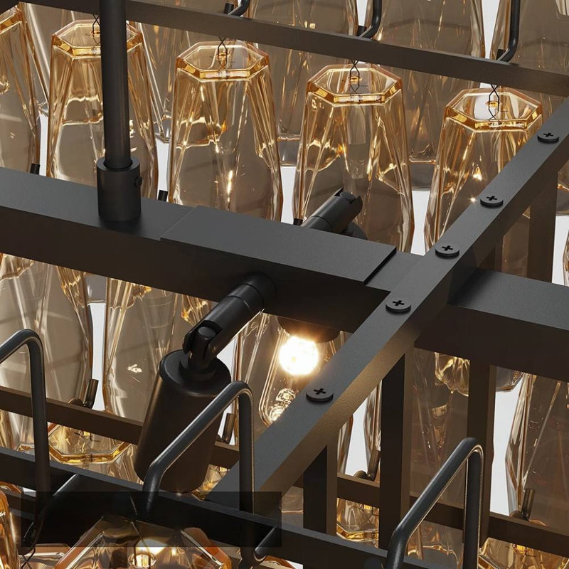 Lustre en verre (noir)