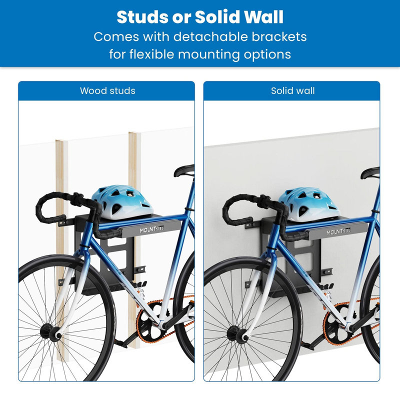 WFX Utility™ A704D8C0183B418BAF53D119E0F39EEC Wheelsup Series Bike Wall Mount With Shelf And Hooks