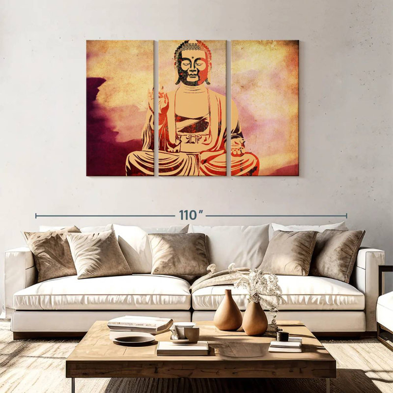Leisha Warm Buddha, 48" H x 74" W