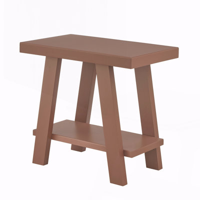 Contemporary Wood Shelf Side Table