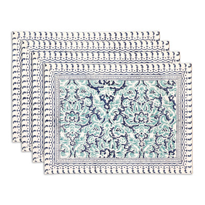 Ensemble de 4 napperons en coton Maralynn