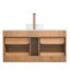 Meuble-lavabo mural moderne avec lavabo vasque et 2 tiroirs Modern-131427380-131427382