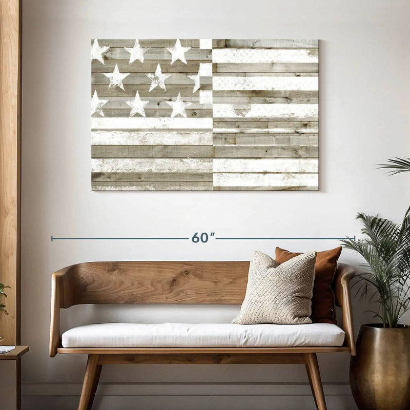 Drapeau Borges Rustic Americana