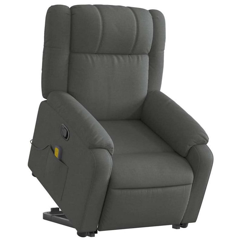 Fauteuil de massage, Manuel, Polyester gris foncé