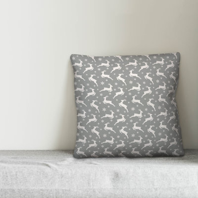  Reindeer Square Pillow Cover